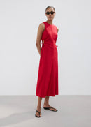 MANGO RED2 27029080-70 MANGO WOMEN DRESS-2