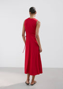 MANGO RED2 27029080-70 MANGO WOMEN DRESS-3