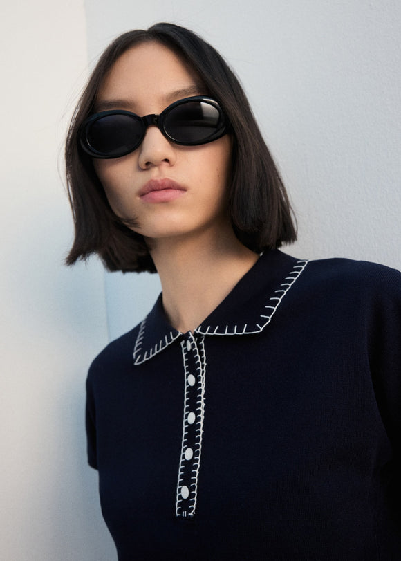 MANGO POLORA-H 27032541-56 MANGO WOMEN SWEATER