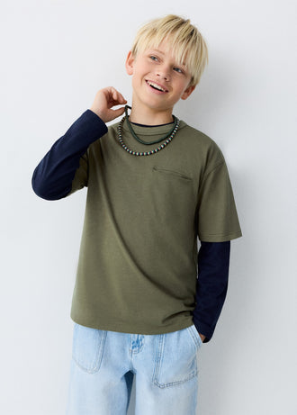 MANGO BASICMC 27033292-37 MANGO KIDS BOY T-SHIRT SHORT SLEEVE