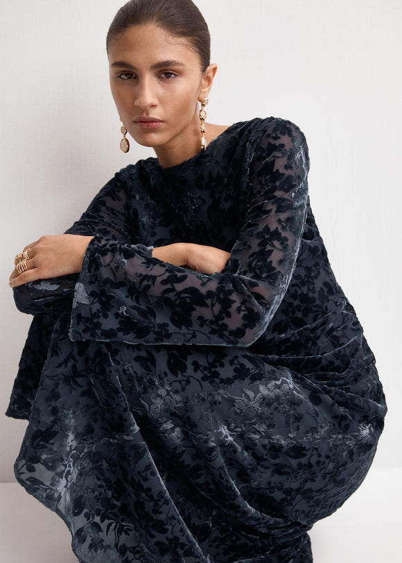 MANGO SALVA-A 27034083-57 MANGO WOMEN DRESS FULL LENGTH