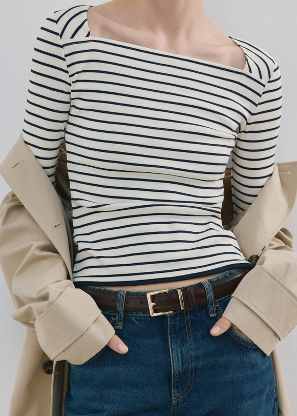 MANGO PORTA 27034087-02 MANGO WOMEN T-SHIRT LONG SLEEVE