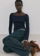 MANGO PORTA 27034087-56 MANGO WOMEN T-SHIRT LONG SLEEVE-4