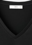 MANGO CHALSPI 27034091-99 MANGO WOMEN T-SHIRT SHORT SLEEVE-6