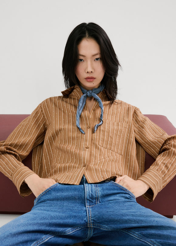 MANGO PUNA 27034094-30 MANGO WOMEN SHIRT LONG SLEEVE