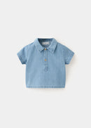 MANGO JEREZ 27036722-TC MANGO KIDS NEW BORN BABY SHIRT-1
