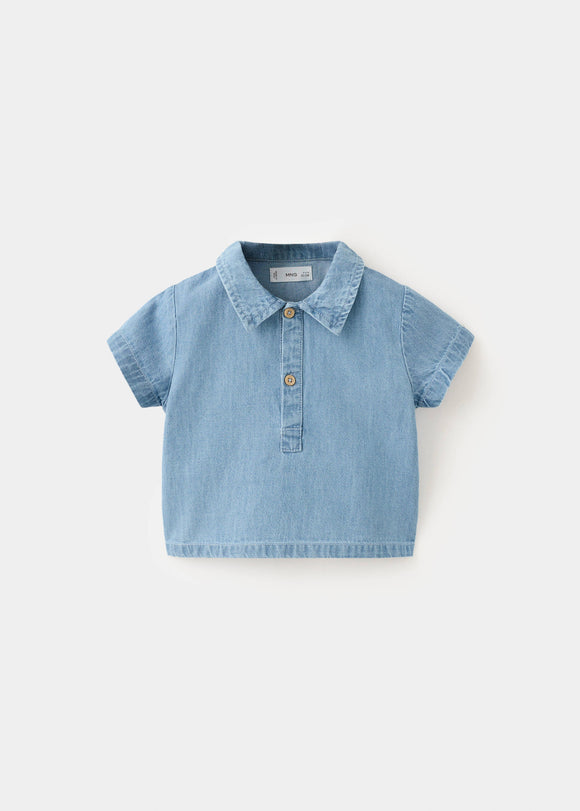 MANGO JEREZ 27036722-TC MANGO KIDS NEW BORN BABY SHIRT
