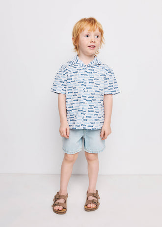 MANGO PAROS 27036728-50 MANGO KIDS BABY BOY SHIRT SHORT SLEEVE