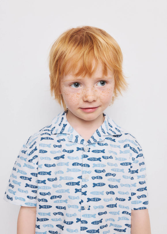 MANGO PAROS 27036728-50 MANGO KIDS BABY BOY SHIRT SHORT SLEEVE