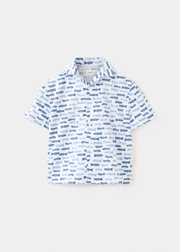MANGO PAROS 27036728-50 MANGO KIDS BABY BOY SHIRT SHORT SLEEVE