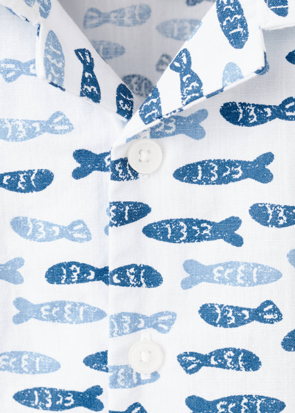 MANGO PAROS 27036728-50 MANGO KIDS BABY BOY SHIRT SHORT SLEEVE