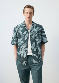 MANGO SICILIAV 27037900-44 MANGO MAN SHIRT SHORT SLEEVE