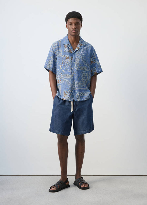 MANGO MADRAS 27039209-51 MANGO MAN SHIRT SHORT SLEEVE