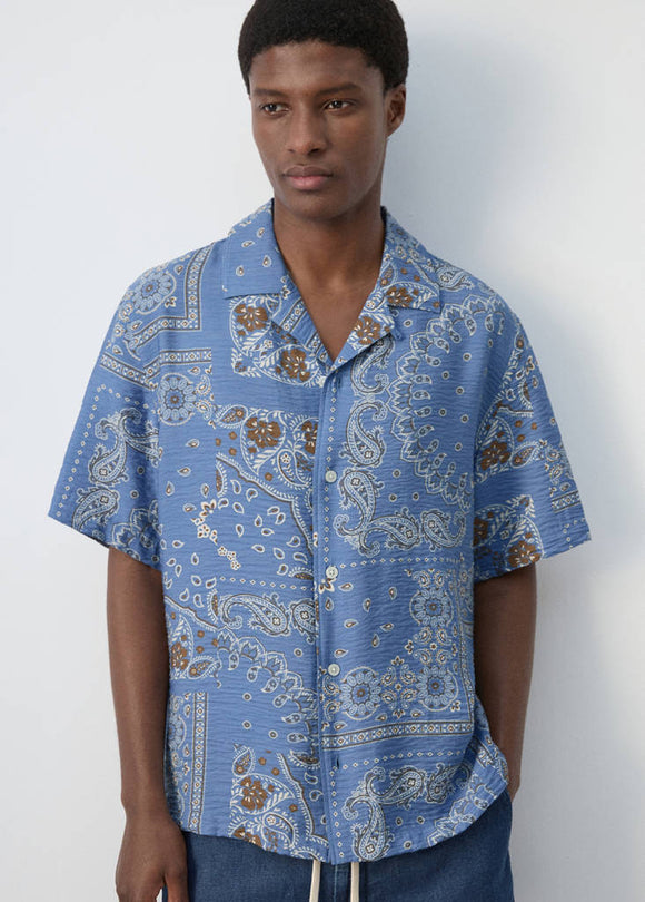 MANGO MADRAS 27039209-51 MANGO MAN SHIRT SHORT SLEEVE