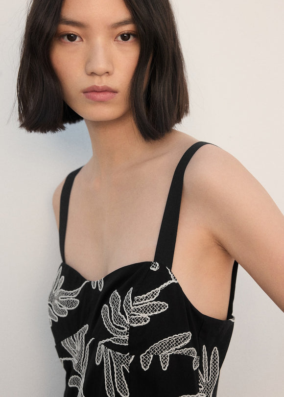 MANGO GINGER-H 27042539-99 MANGO WOMEN DRESS FULL LENGTH