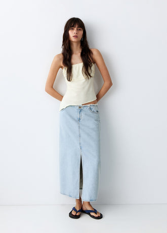 MANGO MID 27045940-BL MANGO KIDS GIRL SKIRT