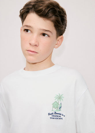 MANGO MTROPIC 27045968-01 MANGO KIDS BOY T-SHIRT SHORT SLEEVE