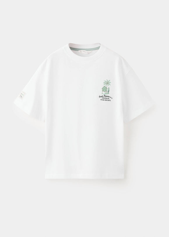 MANGO MTROPIC 27045968-01 MANGO KIDS BOY T-SHIRT SHORT SLEEVE