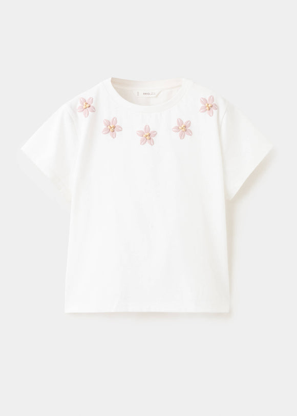 MANGO SHELL 27045980-02 MANGO KIDS GIRL T-SHIRT SHORT SLEEVE