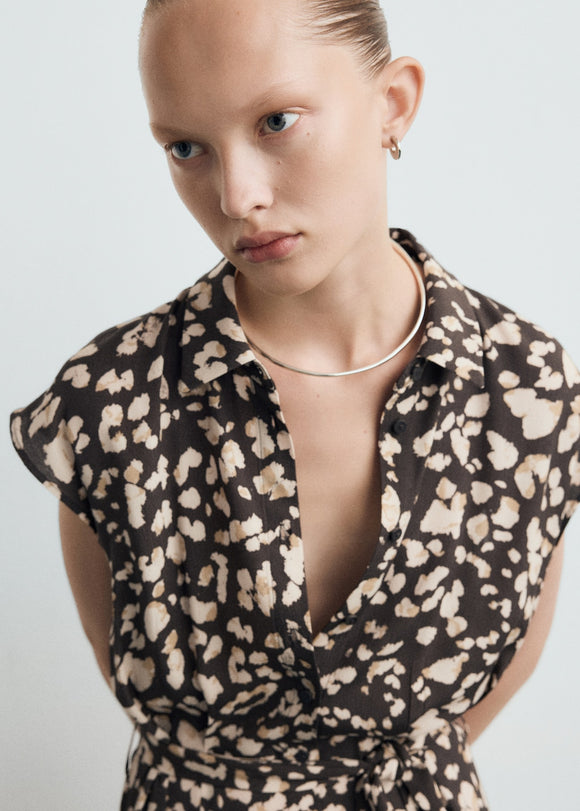 MANGO APPLE-W 27051243-30 MANGO WOMEN DRESS FULL LENGTH