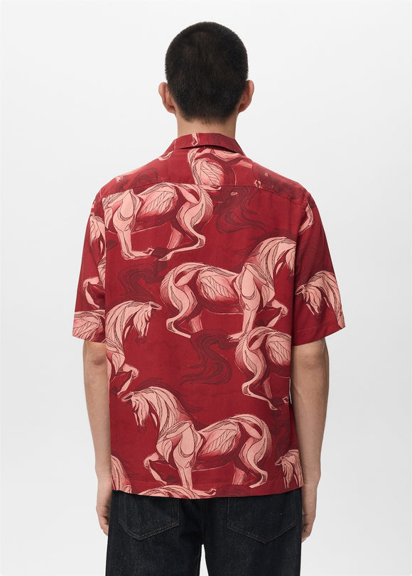 MANGO CABALLO-H 27051278-70 MANGO MAN SHIRT SHORT SLEEVE