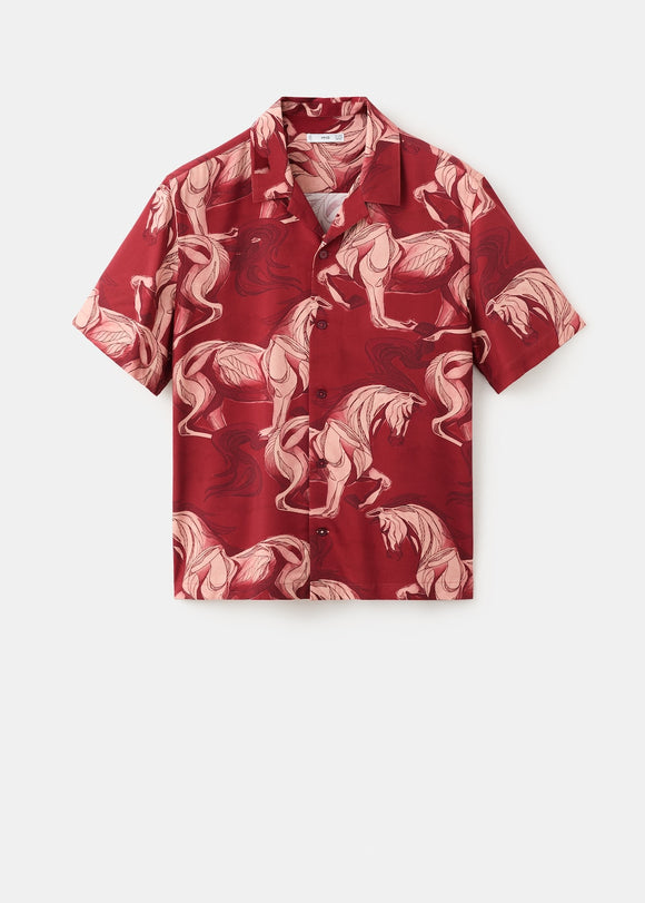 MANGO CABALLO-H 27051278-70 MANGO MAN SHIRT SHORT SLEEVE