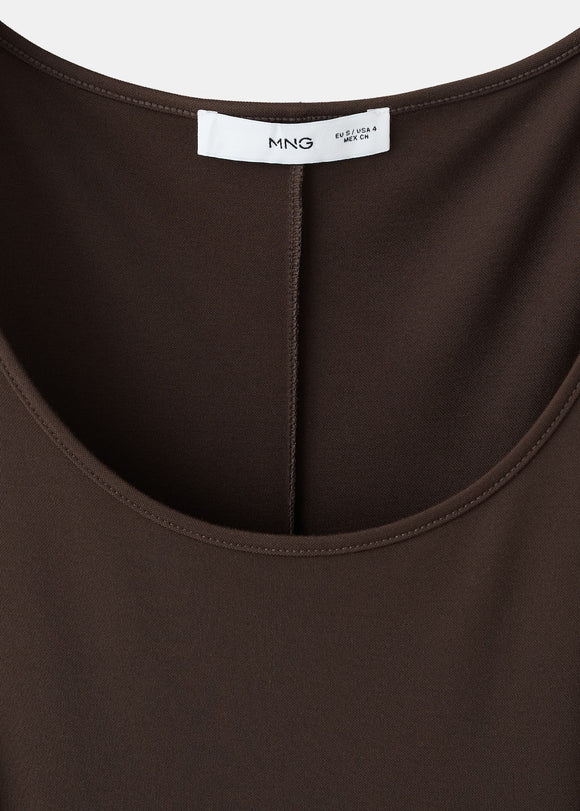 MANGO PEPLOS-H 27052542-30 MANGO WOMEN DRESS FULL LENGTH