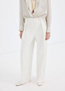MANGO WHITE 27053337-01 MANGO WOMEN TROUSER-2