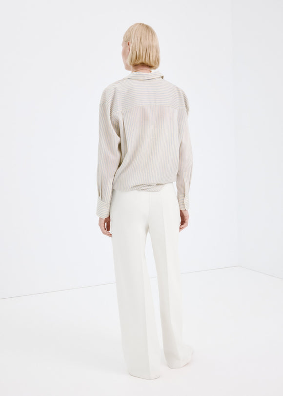 MANGO WHITE 27053337-01 MANGO WOMEN TROUSER