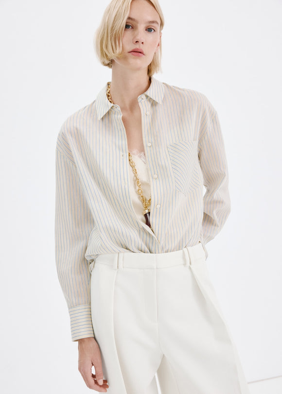 MANGO WHITE 27053337-01 MANGO WOMEN TROUSER