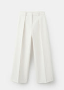 MANGO WHITE 27053337-01 MANGO WOMEN TROUSER-5