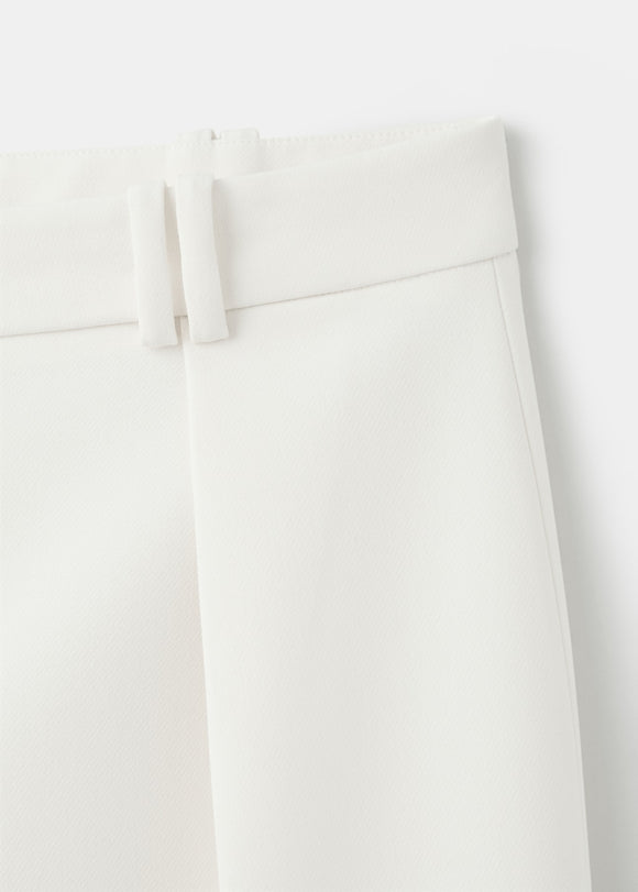 MANGO WHITE 27053337-01 MANGO WOMEN TROUSER