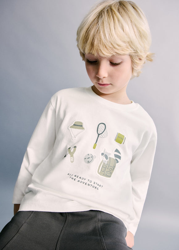 MANGO EMAPACHE 27053719-02 MANGO KIDS BABY BOY T-SHIRT LONG SLEEVE