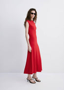 MANGO POMODORE 27054084-70 MANGO WOMEN DRESS FULL LENGTH-2