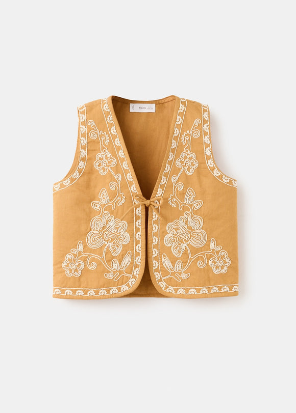 MANGO OCRE 27054427-15 MANGO KIDS BABY GIRL VEST