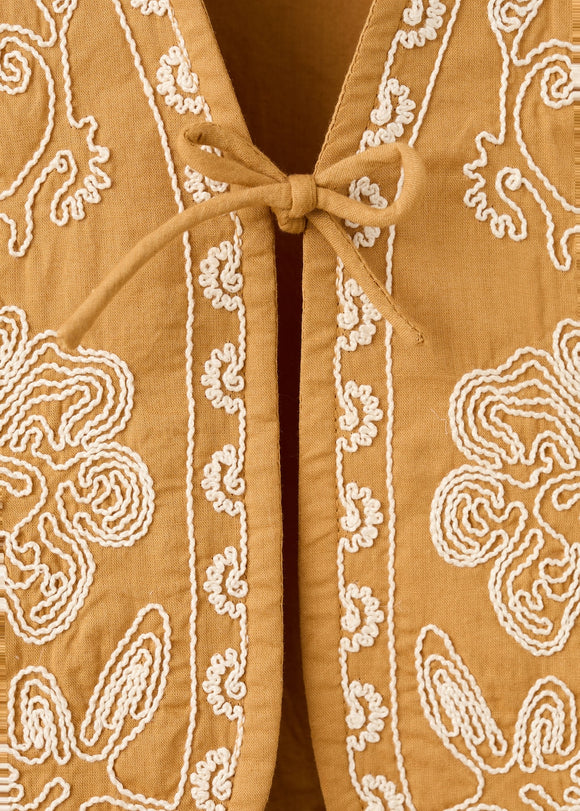 MANGO OCRE 27054427-15 MANGO KIDS BABY GIRL VEST