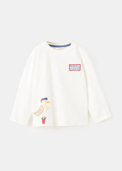 MANGO FSEAGUL 27055144-02 MANGO KIDS BABY BOY T-SHIRT LONG SLEEVE