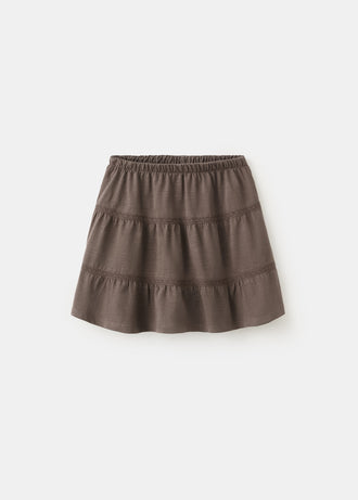 MANGO BROWNSET 27056340-30 MANGO KIDS GIRL SKIRT