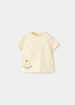 MANGO FUN 27056716-12 MANGO KIDS NEW BORN BABY T-SHIRT SHORT SLEEVE