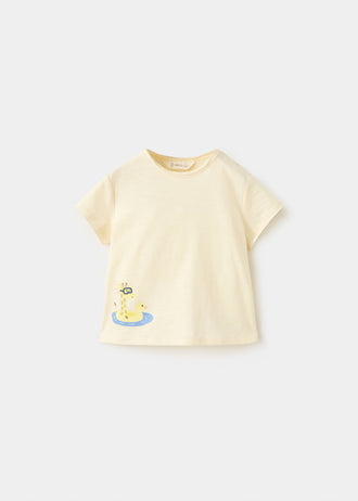 MANGO FUN 27056716-12 MANGO KIDS NEW BORN BABY T-SHIRT SHORT SLEEVE