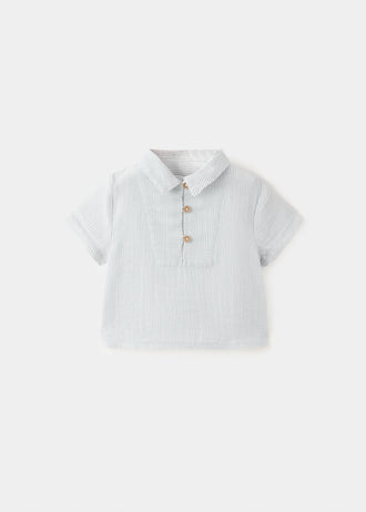 MANGO JAENB 27056721-50 MANGO KIDS NEW BORN BABY SHIRT