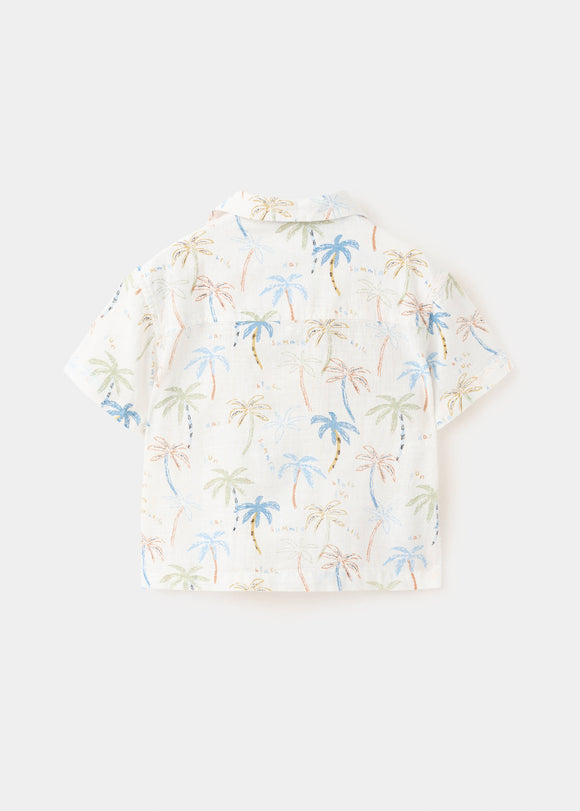 MANGO BANANA 27057907-02 MANGO KIDS BABY BOY SHIRT SHORT SLEEVE