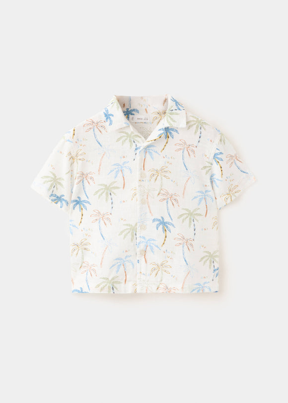 MANGO BANANA 27057907-02 MANGO KIDS BABY BOY SHIRT SHORT SLEEVE