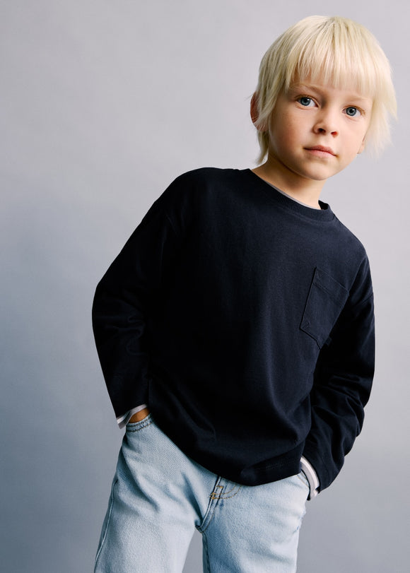 MANGO BASICAB1 27061196-56 MANGO KIDS BABY BOY T-SHIRT LONG SLEEVE