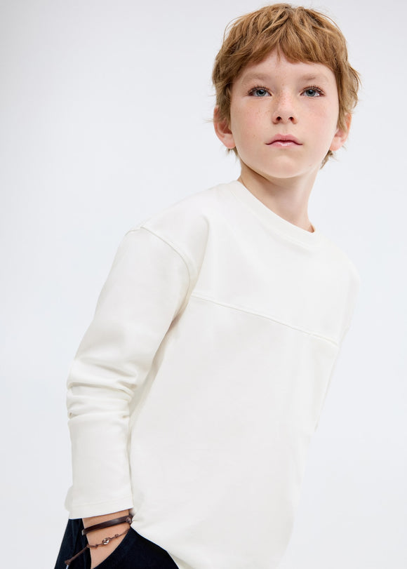 MANGO NUBASIC 27061197-02 MANGO KIDS BOY T-SHIRT LONG SLEEVE