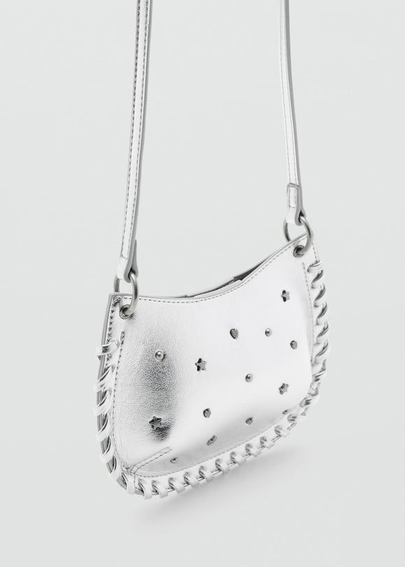 MANGO SILVER 27061227-PL MANGO KIDS GIRL SHOULDER BAG