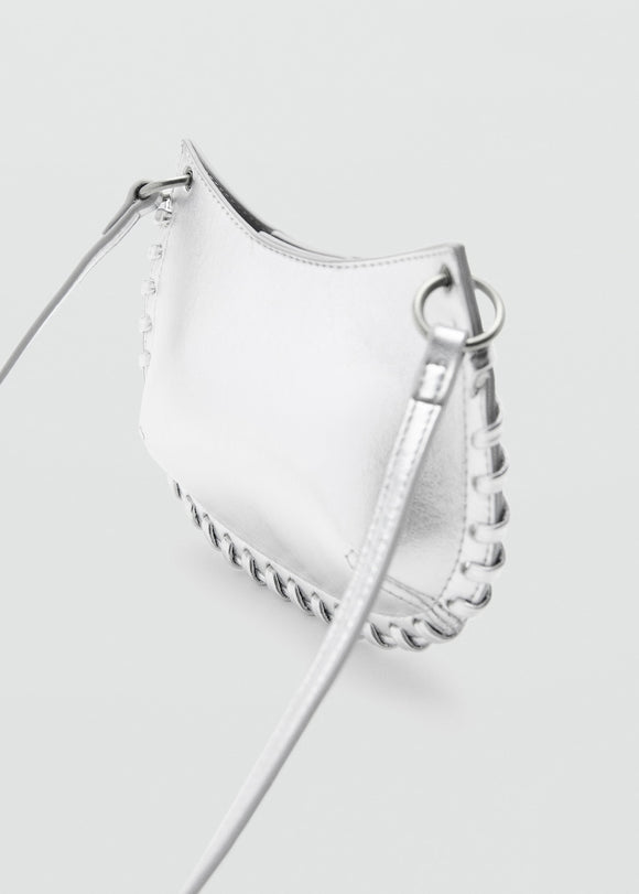 MANGO SILVER 27061227-PL MANGO KIDS GIRL SHOULDER BAG