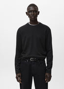 MANGO GARETH 27061254-99 MANGO MAN T-SHIRT LONG SLEEVE-2