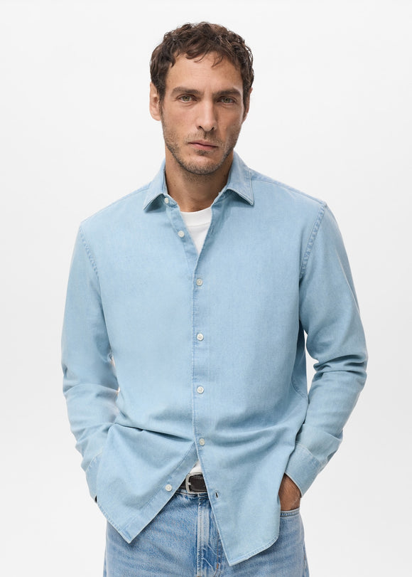 MANGO DENIM 27061294-TC MANGO MAN SHIRT LONG SLEEVE