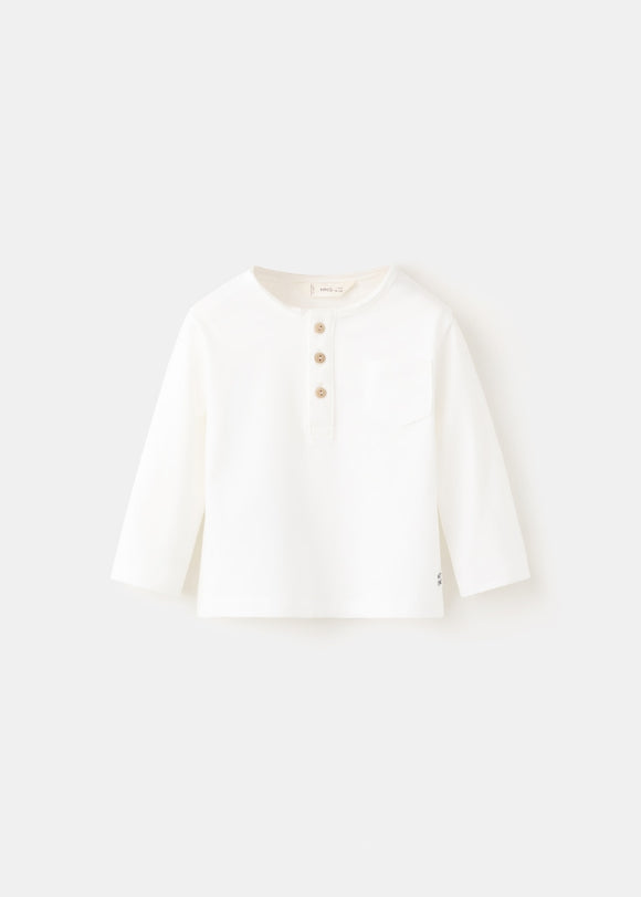 MANGO BASIC 27062897-02 MANGO KIDS NEW BORN BABY T-SHIRT SHORT SLEEVE